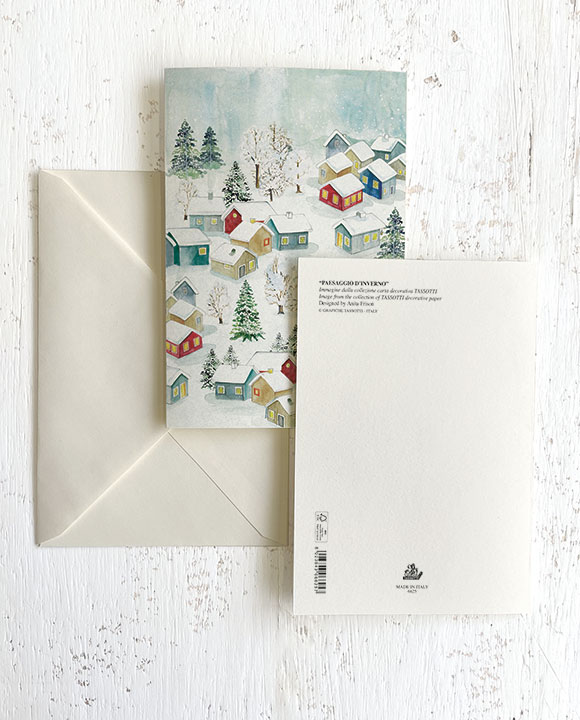Card "Paesaggio d'inverno"