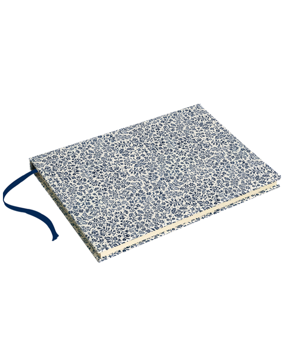 Cuaderno tapa dura "Rem. Fiorata blu"