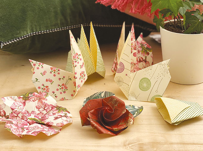 Tassotti - Carta Origami Pois oro in pregiata carta decorata