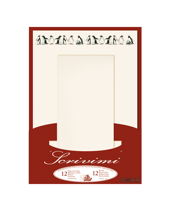 Papel de cartas "Pinguini"