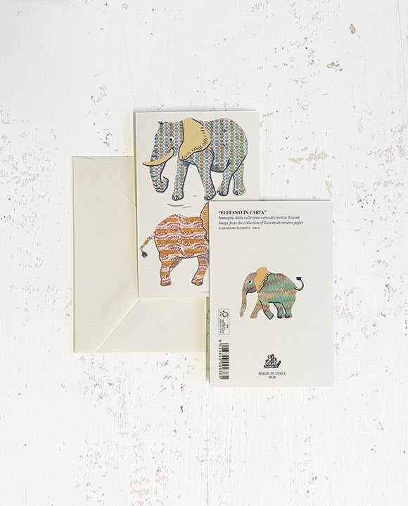 Card "Elefanti in carta"
