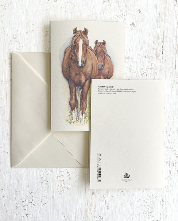 Card "Coppia cavalli"