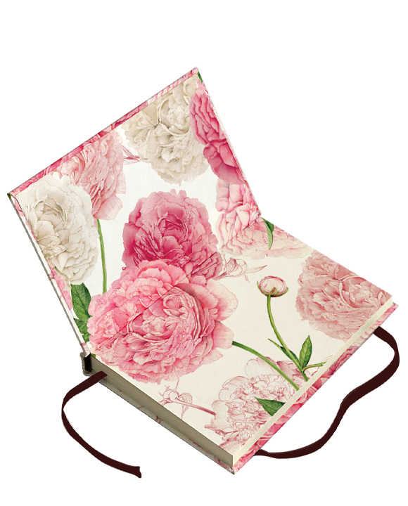 Hard cover book A6 "Peonie"