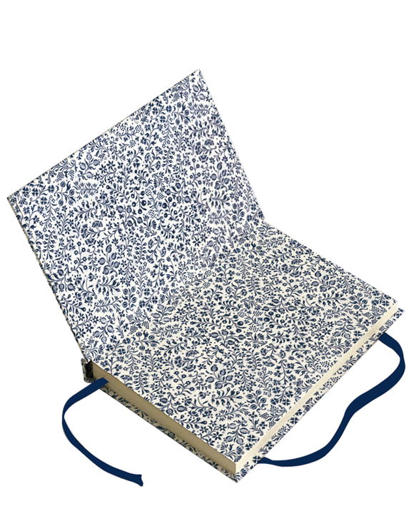 Livre A6 "Rem. fiorata blu"