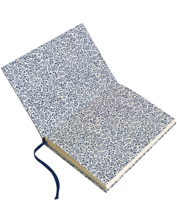 Cuaderno tapa dura "Rem. Fiorata blu"