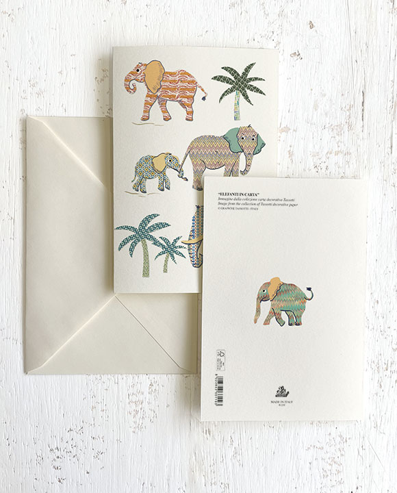 Karte "Elefanti in carta"