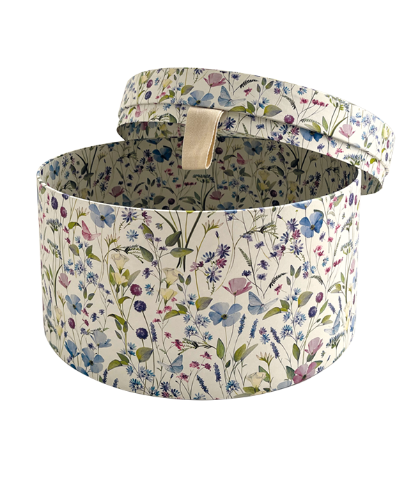 Hat-box "Composizione floreale di primavera"