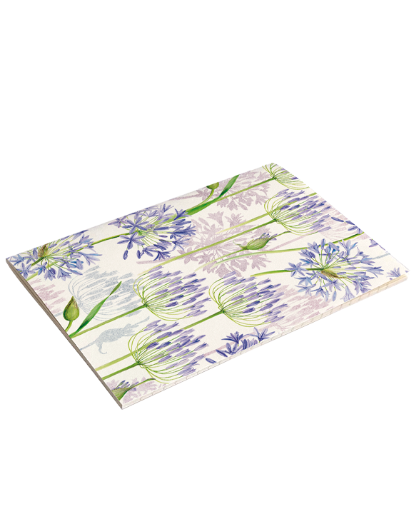 Quaderno punto metallico a righe A5 "Agapanthus"