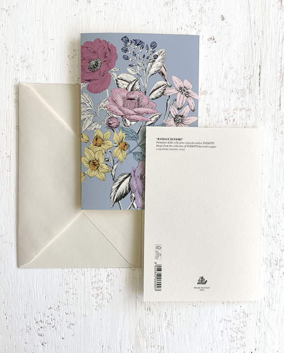 Card "Ramage di fiori"