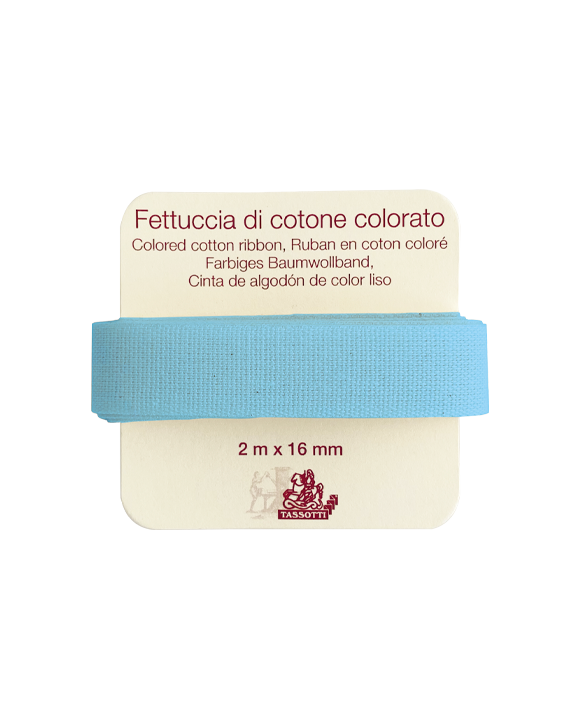 Fettuccia di cotone - Azzurro