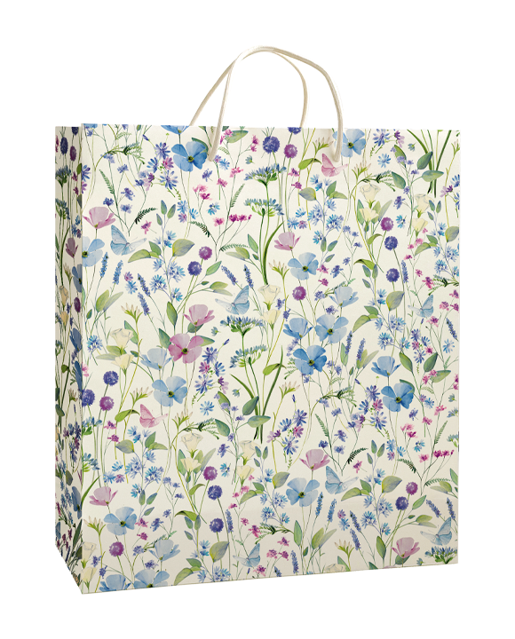 Shopper in carta "Composizione floreale di Primavera"